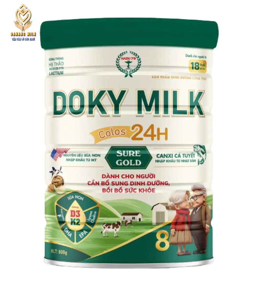 Doky milk Sure gold nhóm sữa từ 16 tuổi trở lên