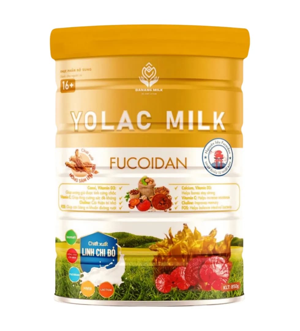 Yolac milk Fucoidan chế độ ăn đặc biệt