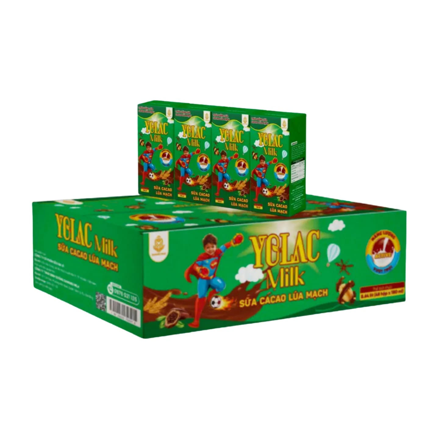 Yolac Milk Sữa Tươi Cacao Lúa Mạch 110ml