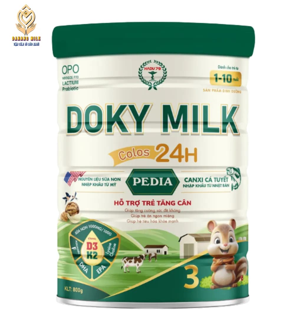 Doky milk Pedia từ 1 đến 10 tuổi