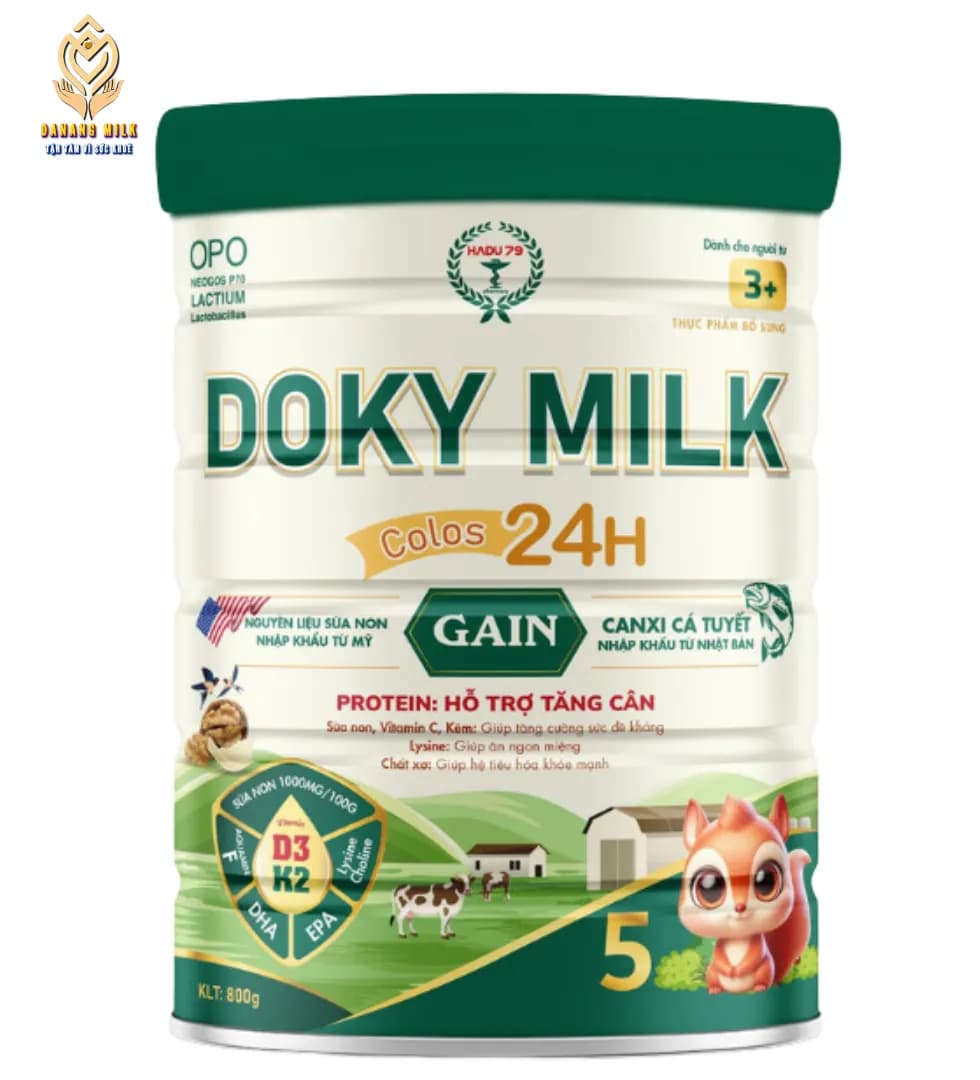 Doky milk Gain từ 3 tuổi trở lên